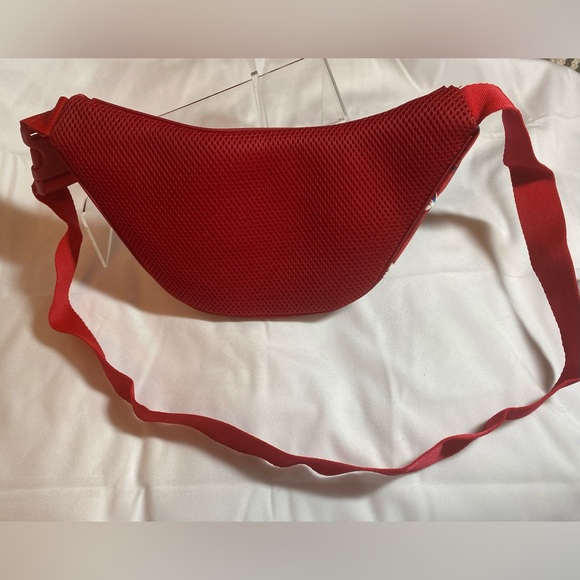 ADIDAS Originals X Thebe Magugu Logo Belt Bag Red Fanny Pack NWT - Picture 4 of 4